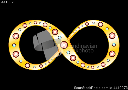 Image of Gold Mobius strip