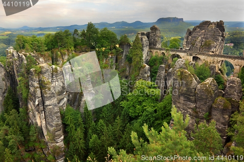 Image of The Bastei bridge in Germany