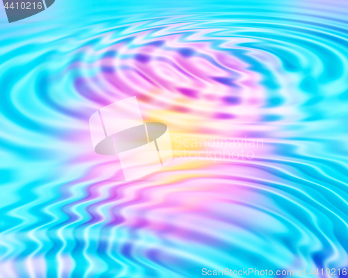 Image of Colorful background with abstract circular ripples pattern
