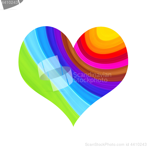 Image of Abstract colorful heart