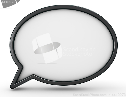 Image of 3d speech bubble