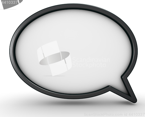 Image of 3d speech bubble