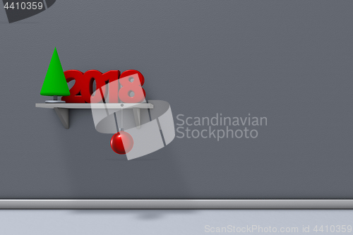 Image of christmas and new year 2018