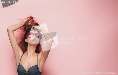 Image of face of a beautiful young girl with a clean fresh face close up