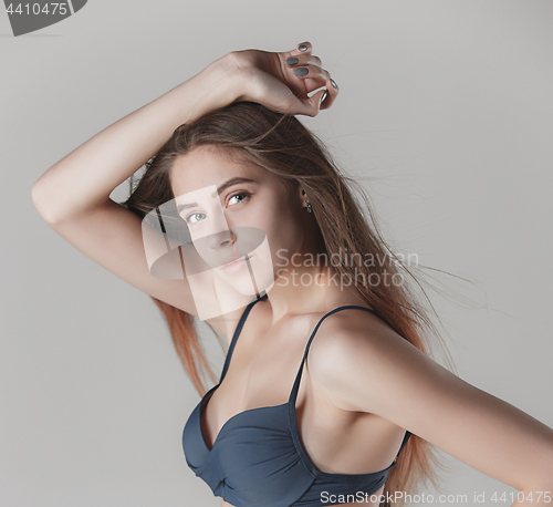 Image of face of a beautiful young girl with a clean fresh face close up