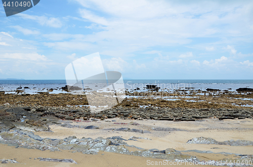 Image of Landscape of rocky beach