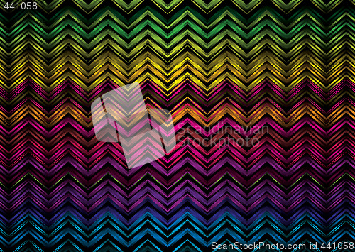 Image of neon zig zag