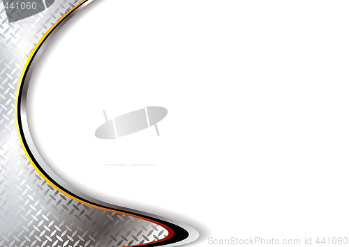 Image of silver metal corner