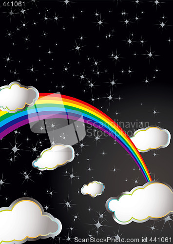 Image of space rainbow