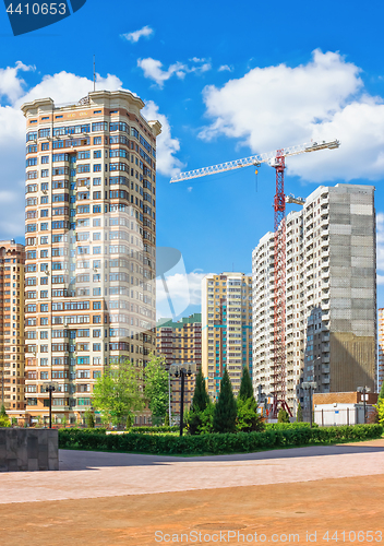 Image of Modern Housing Estate In The New District Under Construction