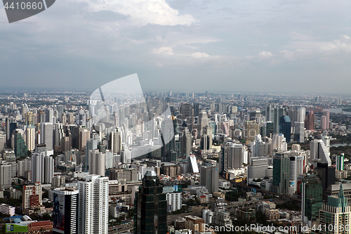Image of Bird eye view of Bangkok skyscrapers