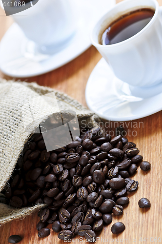 Image of Coffee beans and espresso