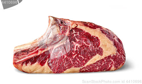 Image of fresh raw rib eye steak