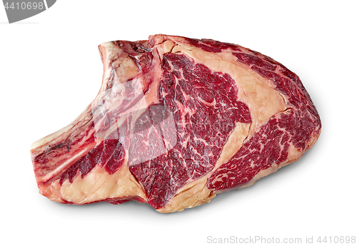 Image of fresh raw rib eye steak
