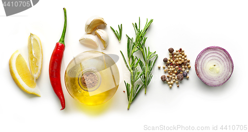 Image of various ingredients for making marinade