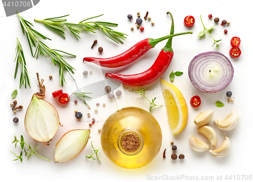 Image of various ingredients for making marinade