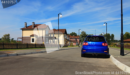 Image of luxurious housing in town