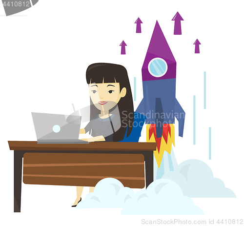 Image of Business start up vector illustration.