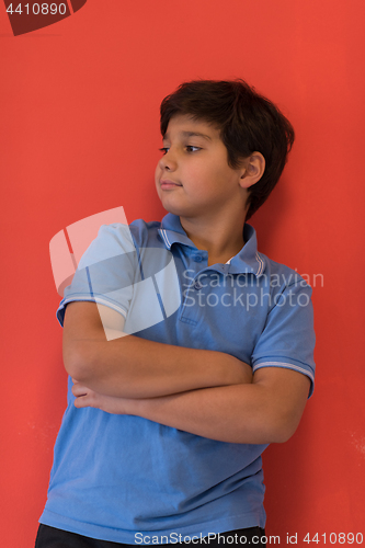 Image of Portrait of a happy young boy
