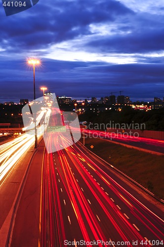 Image of Night traffic