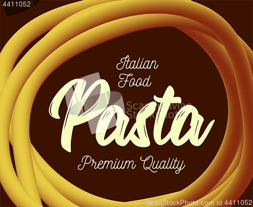 Image of Vector pasta. Traditional dish of Italian cuisine