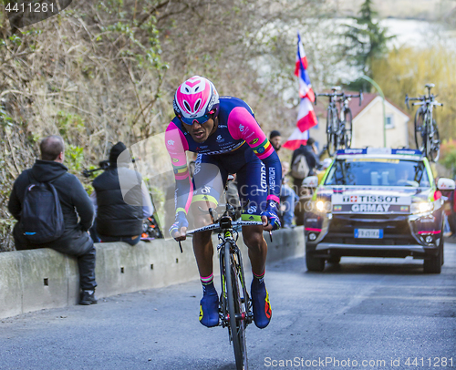 Image of The Cyclist Tsgabu Gebremaryam Grmay - Paris-Nice 2016