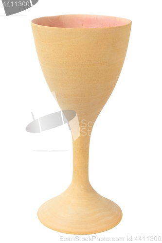 Image of Wooden chalice on white