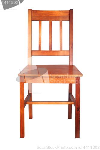 Image of Wooden chair on white