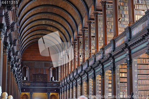 Image of The Long Room in The Old Library, Trinity College, Dublin, Irela