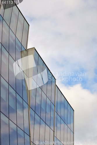 Image of Glass facade of modern office building