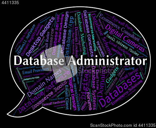 Image of Database Administrator Indicates Head Manager And Official