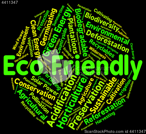 Image of Eco Friendly Represents Earth Day And Conservation