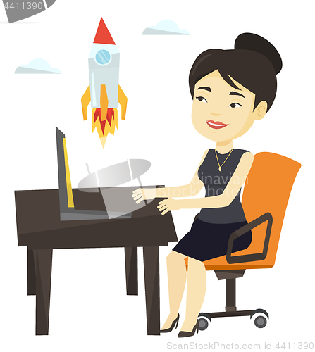 Image of Business start up vector illustration.