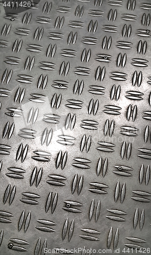 Image of Texture of metal diamond plate