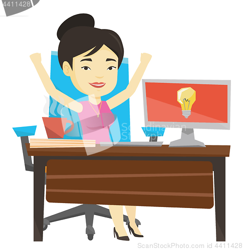 Image of Successful business idea vector illustration.