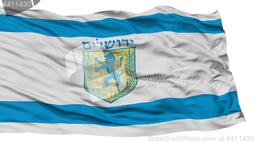 Image of Isolated Jerusalem City Flag