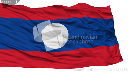 Image of Isolated Laos Flag