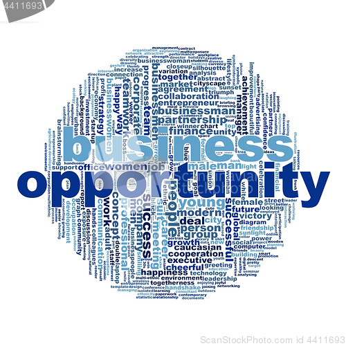 Image of Business opportunity word cloud