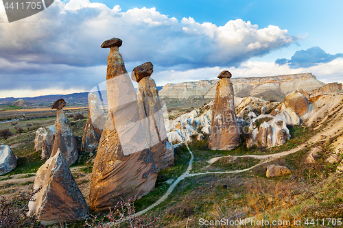 Image of Fairy houses stone cliffs