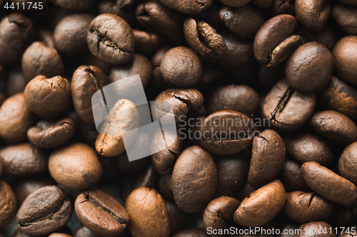 Image of Surface with coffee beans