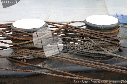 Image of Barge Steel Cables