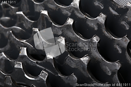 Image of Gear set of a bicycle