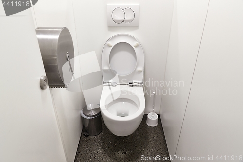 Image of Toilet seat open