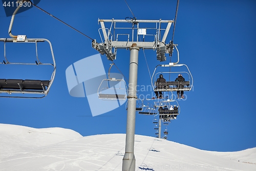 Image of Ski lift at a ski resort