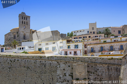 Image of Ibiza old town, called Dalt Vila