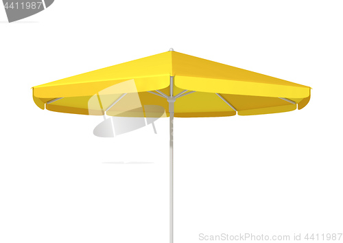 Image of typical yellow umbrella sunshade
