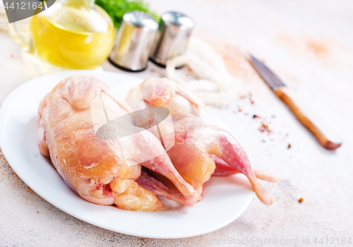 Image of raw quail 