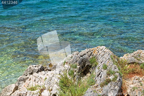 Image of Rocky beach in Istria, Croatia