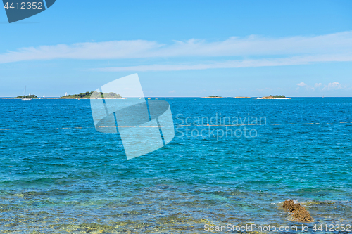 Image of Typical beach in Istria, Croatia