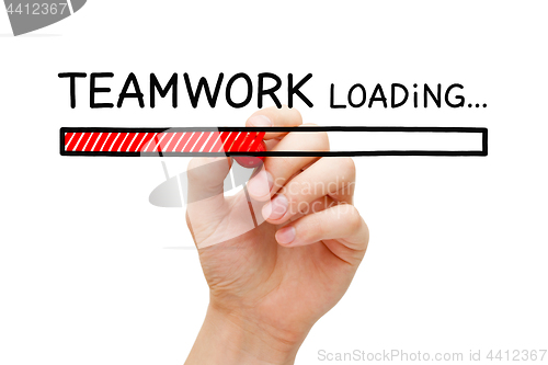 Image of Teamwork Loading Bar Concept